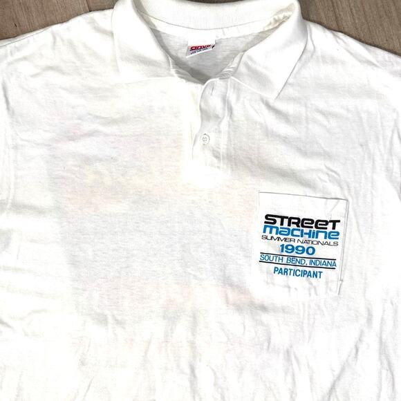 Vintage Street Machines Summer Nationals 1990 Participant Polo Mens XL - Picture 4 of 7